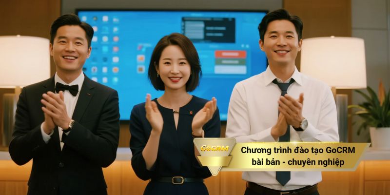 Chương trình đào tạo GoCRM được xây dựng bài bản, chuyên nghiệp
