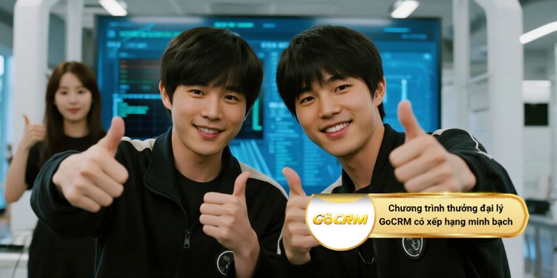Chương trình thưởng đại lý GoCRM có xếp hạng rõ ràng, minh bạch