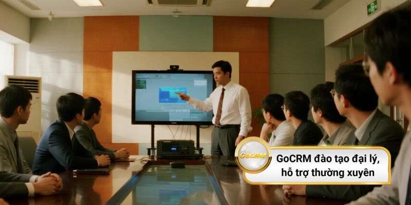 GoCRM đào tạo đại lý, hỗ trợ thường xuyên