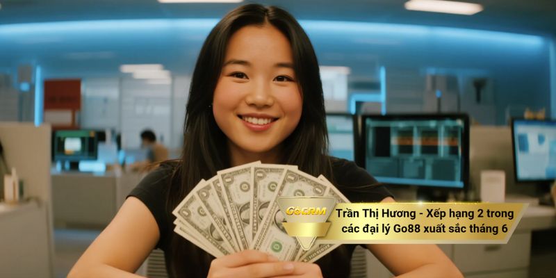 Trần Thị Hương - Xếp hạng 2 trong các đại lý Go88 xuất sắc tháng 6