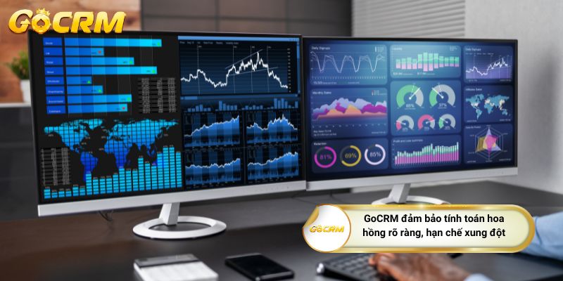 GoCRM đảm bảo tính toán hoa hồng rõ ràng, hạn chế xung đột