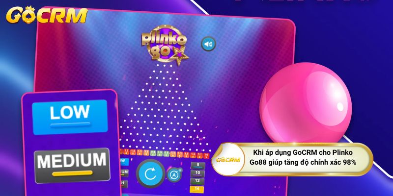 Khi áp dụng GoCRM cho Plinko giúp tăng độ chính xác 98%